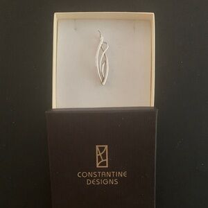 Constantine Design Silver “Flame” Necklace Pendant - small version